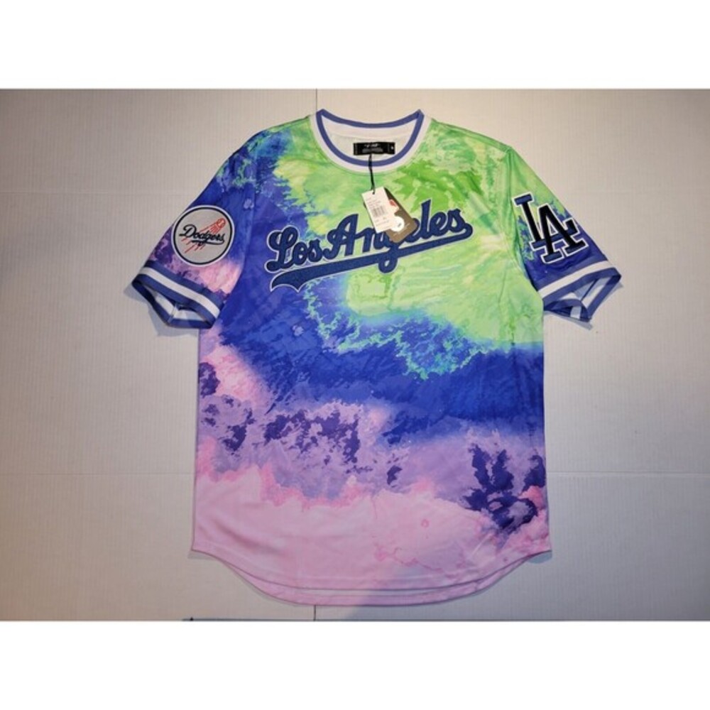 Pro‎ Standard Los Angeles LA Dodgers Mens Shirt Jersey XL Tie Dye Luxury Patch